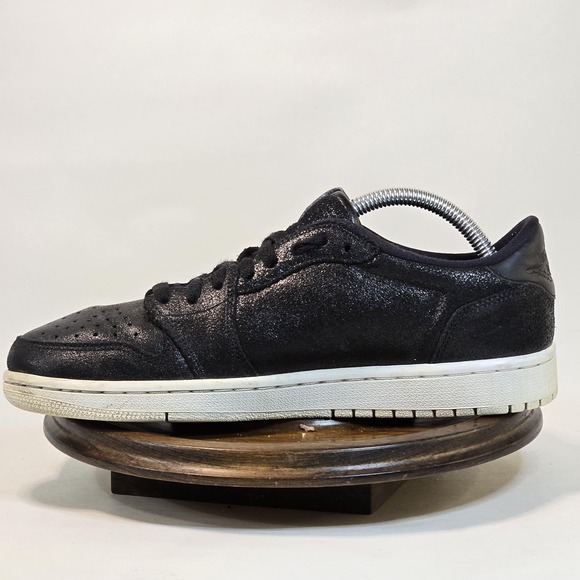 Air Jordan 1 Low OG Premium Shoes Womens Size 9.5 Black Sparkle Retro AH7232-011 - Picture 8 of 10